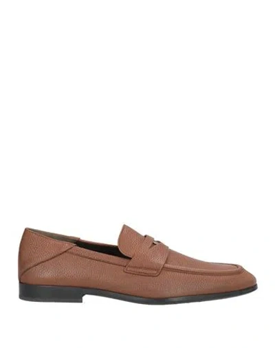 Tod's Man Loafers Brown Size 7 Leather