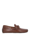 Tod's Man Loafers Brown Size 8.5 Leather