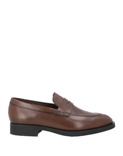 Tod's Man Loafers Brown Size 7.5 Leather