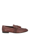 Tod's Man Loafers Brown Size 7.5 Leather In Brown