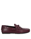 Tod's Loafers In Red