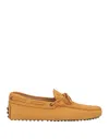 Tod's Man Loafers Camel Size 7 Leather In Beige