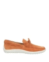 Tod's Laccetto Suede Loafer In Orange
