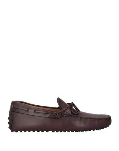 Tod's Man Loafers Chocolate Brown Size 9 Soft Leather