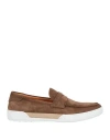 Tod's Man Loafers Chocolate Brown Size 8.5 Leather In Brown