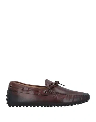 Tod's Man Loafers Dark Brown Size 7.5 Leather