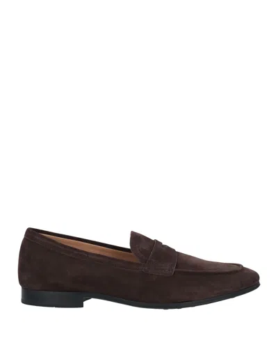 Tod's Tods Mens Dark Brown Gomma Suede Penny Loafers