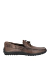 Tod's Man Loafers Dark Brown Size 7.5 Leather In Brown