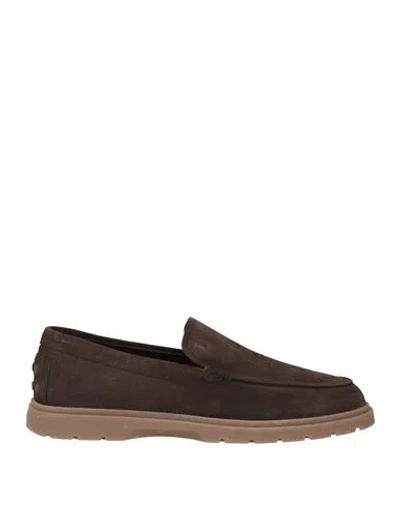 Tod's Man Loafers Dark Brown Size 9 Leather