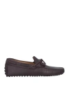 Tod's Man Loafers Dark Brown Size 8.5 Leather
