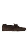 Tod's Suede Loafers In Brown