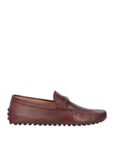 Tod's Man Loafers Dark Brown Size 8.5 Leather