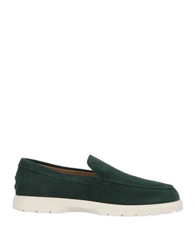 Tod's Man Loafers Dark Green Size 7 Leather