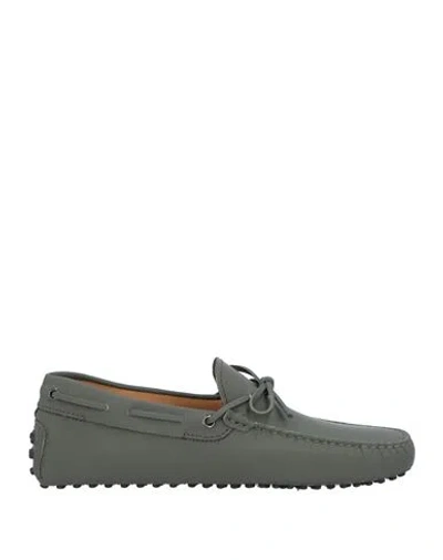 Tod's Man Loafers Dark Green Size 9 Leather