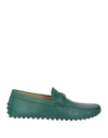 Tod's Man Loafers Emerald Green Size 8.5 Leather