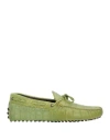 Tod's Man Loafers Green Size 8 Soft Leather