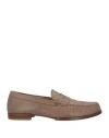 Tod's Man Loafers Khaki Size 9 Leather In Beige
