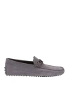 Tod's Man Loafers Lead Size 8 Leather In Grey