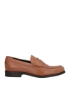 Tod's Man Loafers Light Brown Size 9 Soft Leather In Beige