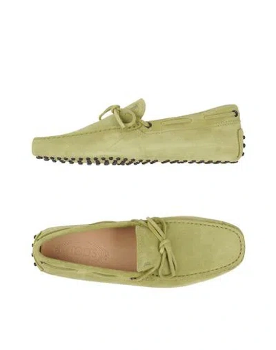 Tod's Man Loafers Light Green Size 8.5 Leather