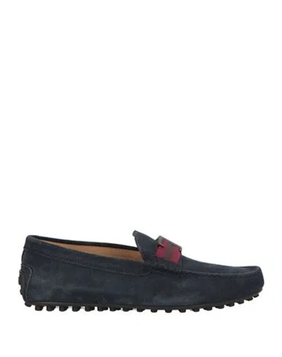 Tod's Man Loafers Midnight Blue Size 7 Leather