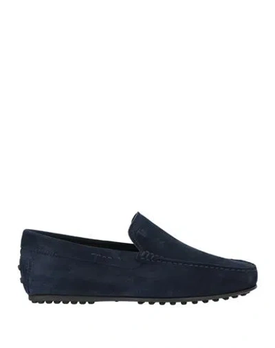 Tod's Man Loafers Midnight Blue Size 7 Leather