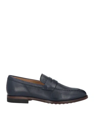Tod's Man Loafers Midnight Blue Size 7 Soft Leather