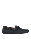 Tod's Man Loafers Midnight Blue Size 7.5 Soft Leather