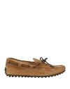 Tod's Man Loafers Mustard Size 7.5 Leather In Yellow