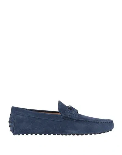 TOD'S TOD'S MAN LOAFERS NAVY SIZE 6.5 LEATHER