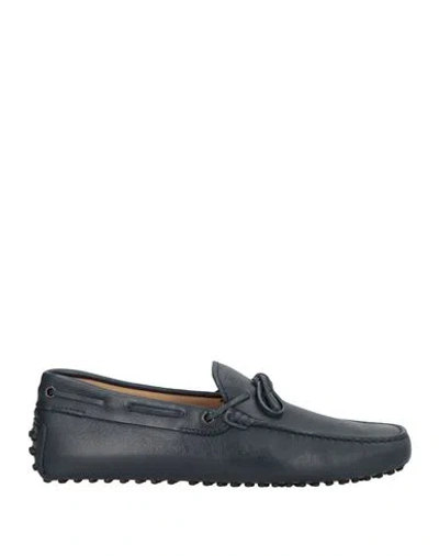 Tod's Man Loafers Navy Size 9 Soft Leather