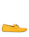 Tod's Timeless Gommini Driving Shoes Loafers In Yellow