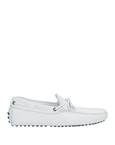Tod's Man Loafers Off White Size 8.5 Leather