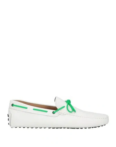 Tod's Man Loafers Off White Size 8.5 Leather