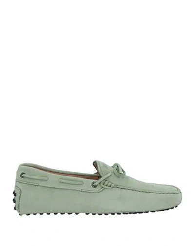 Tod's Man Loafers Sage Green Size 7.5 Leather