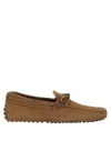 Tod's Man Loafers Sand Size 7 Leather In Beige