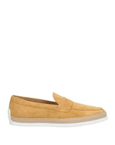 Tod's Man Loafers Sand Size 9 Leather In Beige