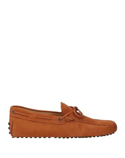 Tod's Man Loafers Tan Size 9 Leather In Brown