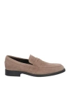 Tod's Suede Penny Loafers In Grey
