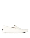Tod's Man Loafers White Size 8 Leather
