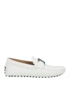 Tod's Man Loafers White Size 8.5 Leather