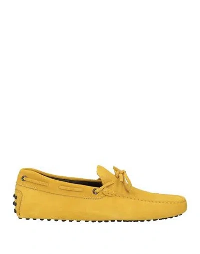 Tod's Man Loafers Yellow Size 8.5 Leather