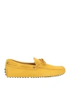 Tod's Man Loafers Yellow Size 9 Leather