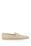 Tod's Man Loafers Cream Size 7.5 Leather In Multicolor