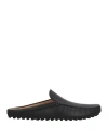 Tod's Man Mules & Clogs Black Size 7.5 Leather In Black