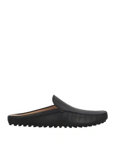 Tod's Man Mules & Clogs Black Size 7.5 Leather