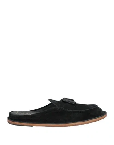 Tod's Man Mules & Clogs Midnight Blue Size 9 Soft Leather