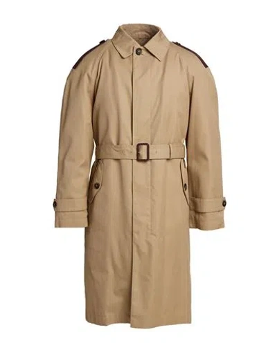 Tod's Man Overcoat & Trench Coat Beige Size 34 Polyester, Cotton In Nude