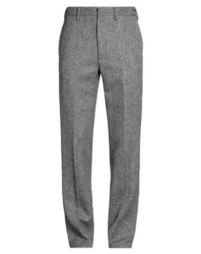 Tod's Man Pants Black Size 38 Wool In Gray