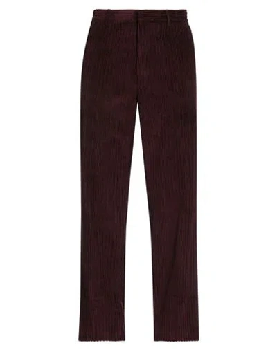 Tod's Man Pants Burgundy Size 34 Cotton